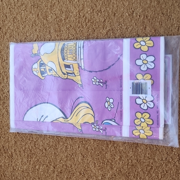 Vintage smurfette paper tablecloth 1982 - Picture 4 of 6